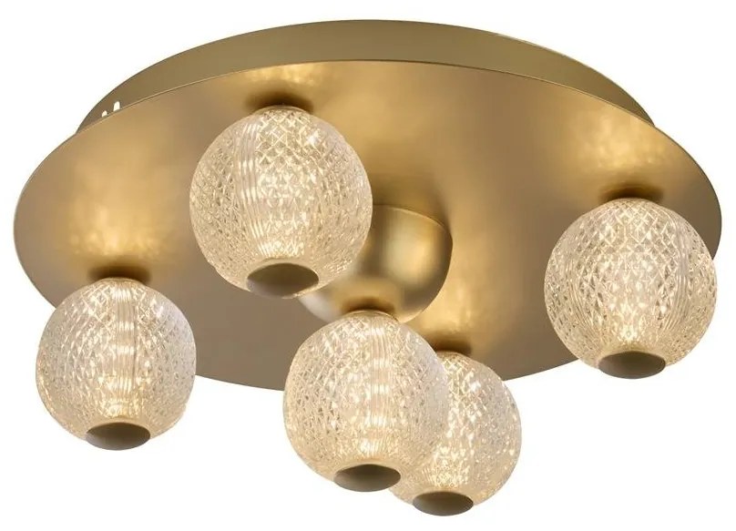 Plafoniera LED design modern Asteroid Led auriu