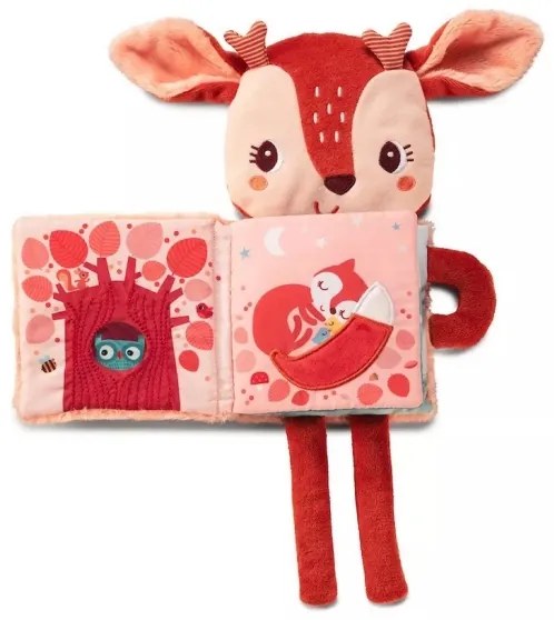 Carte textilă strălucitoare pentru copii, căprioara Stella Lilliputiens
