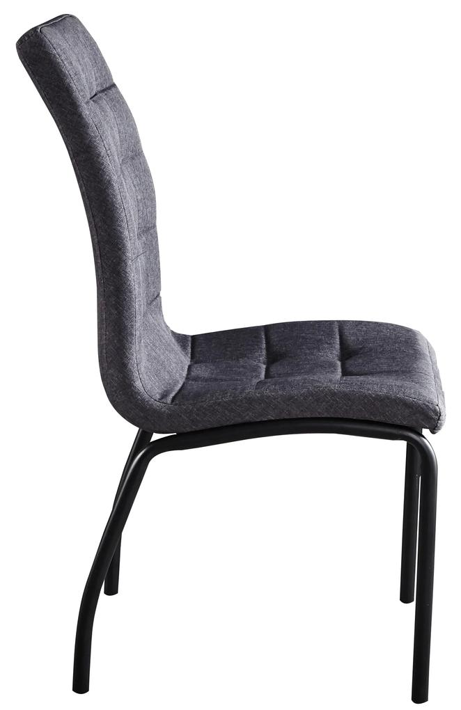 Set de 2 scaune Industry tapitate gri inchis