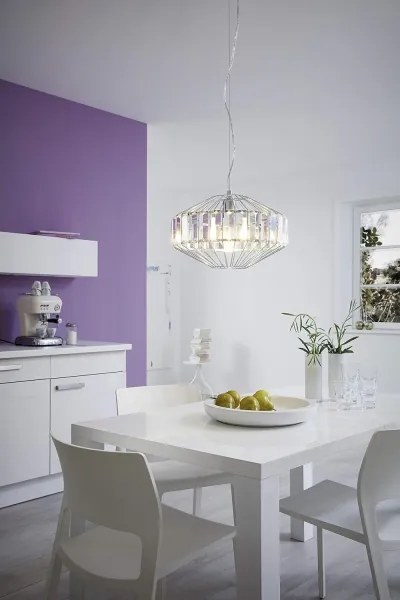 Eglo 96987 - Lampa suspendata de cristal PEDROLA 1xE27/60W/230V