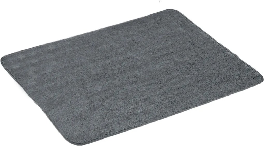 Covoras de baie TRIVORA 60x100 cm gri inchis