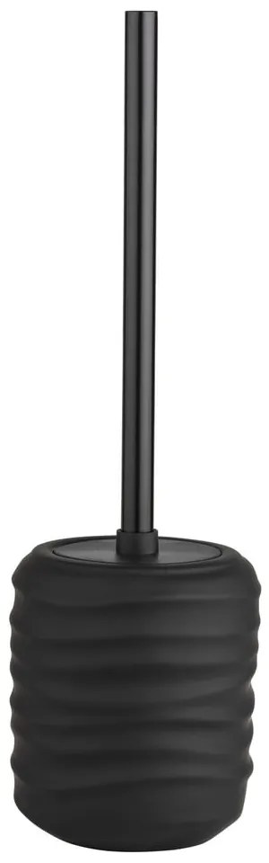 Perie de WC neagră din ceramică Illana – Wenko