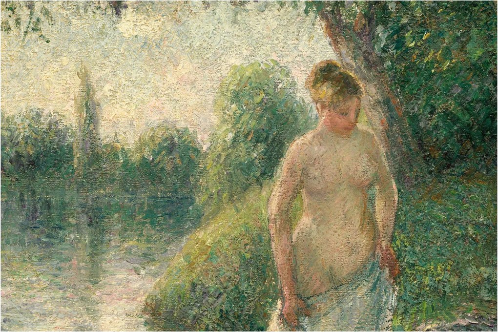 Tablou - Camille Pissarro, The Bather, reproducere (90x60 cm)