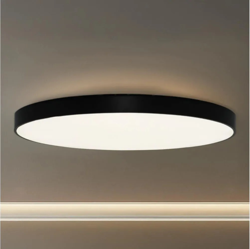 Plafonieră LED 300W, 230V, 3000/4000/6500K, Ø 120 cm, negru