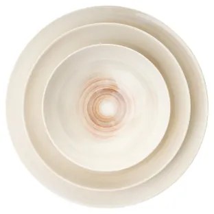 Set veselă 24 piese bej/porțelan