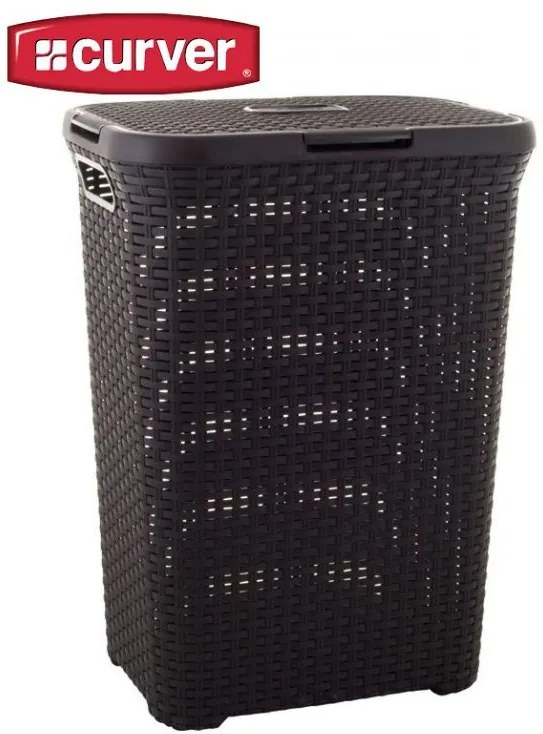 Coș pentru rufe STYLE RATTAN 60 l maro CURVER