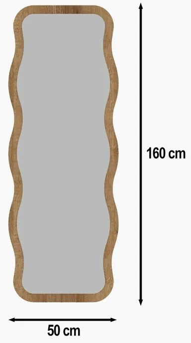 Oglindă Aror Natural 50 x 160 cm