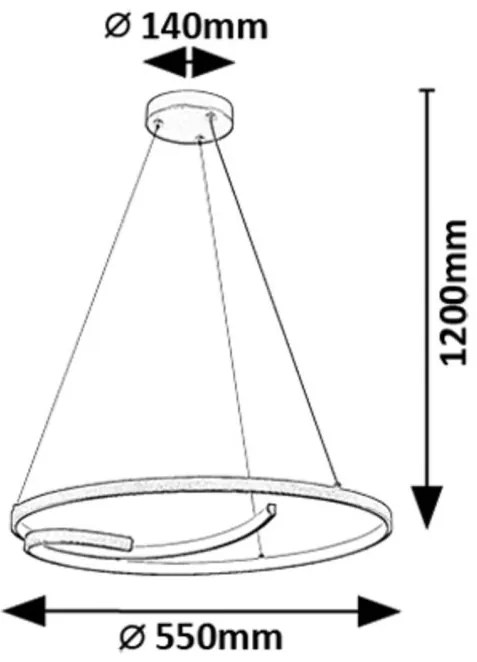 Lustra LED suspendata stil minimalist Niloo