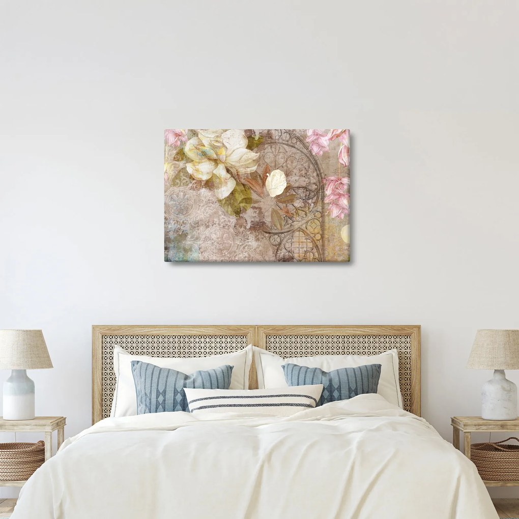 Tablou - Ornament de flori (70x50 cm)