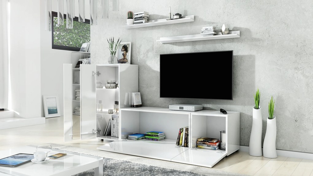 Mobilier living Berny 40 (alb + alb lucios). 1041455