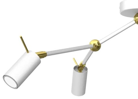 Spot IRIS 3xGU10/MR11/40W/230V alb/auriu