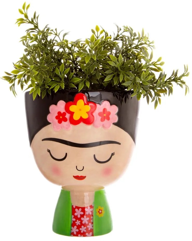 Ghiveci decorativ din piatră pictată manual ø 12 cm Frida – Sass &amp; Belle