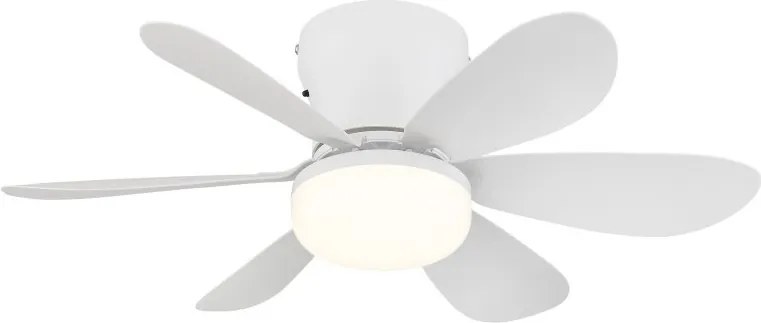 Lustra LED cu Ventilator si telecomanda DELORES alb