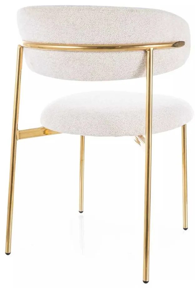 Scaun de bucătărie Sally III, crem / auriu