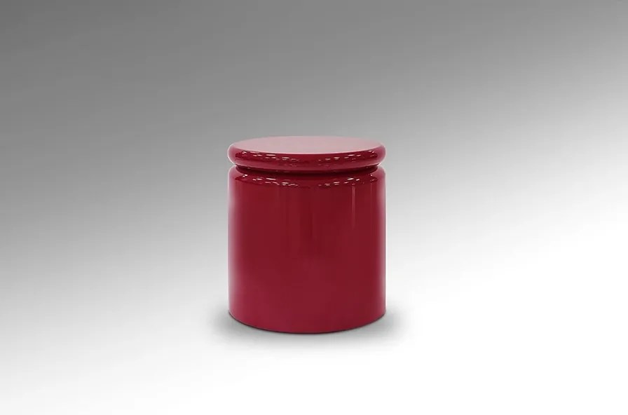 Masuta laterala rotunda din MDF Nola rosu