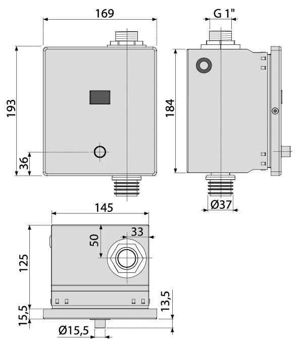 Dispozitiv de clatire automata a vasului wc 6 V Alcadrain ASP3-KBT
