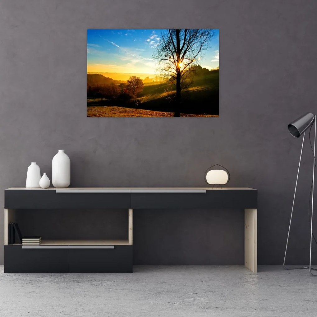 Tablou cu răsăsrit de soare (90x60 cm)