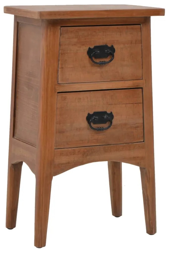 vidaXL Noptieră, maro, 40 x 29 x 68 cm, lemn masiv de brad