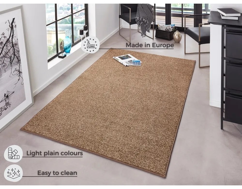 Covor Hanse Home Pure, 160x240 cm, maro