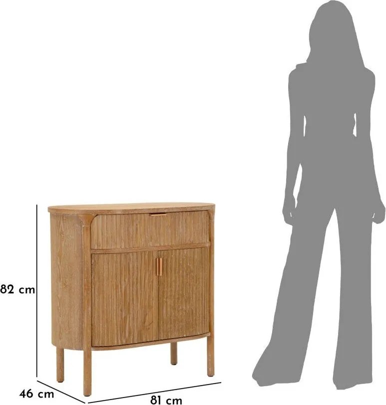 Comodă în culoare naturală din lemn de brad 81x82x46 cm Gothenburg – Mauro Ferretti