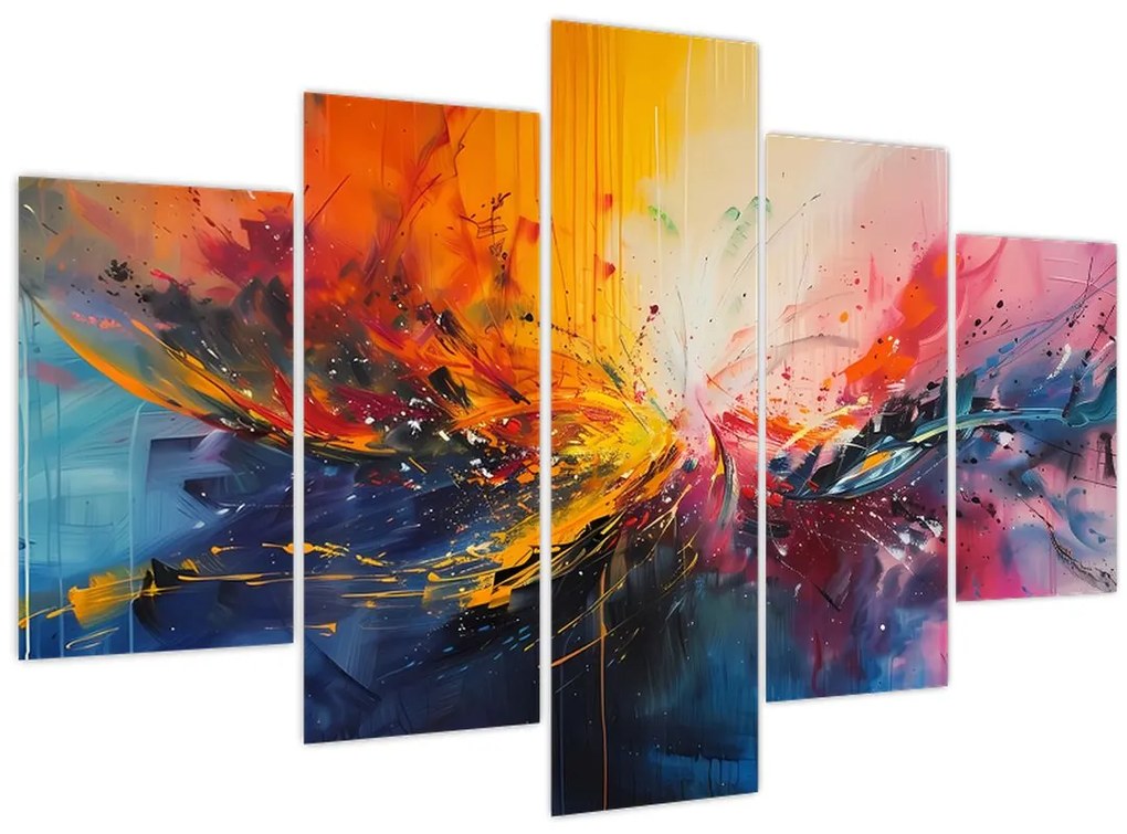 Tablou - Abstracție de culoare (150x105 cm)