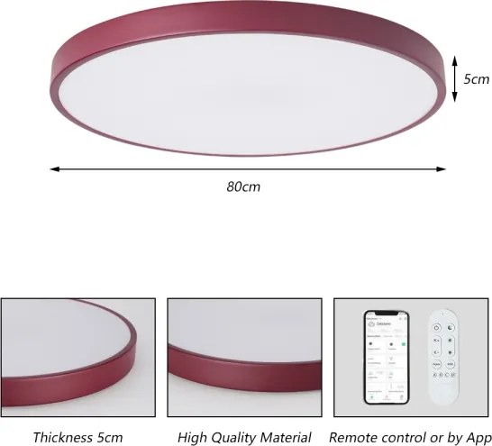 Brilagi-LED Corp de iluminat SMART LED pentru piscină, dimmabil, 100W/230V, 80 cm, Wi-Fi Tuya + telecomandă, bordo