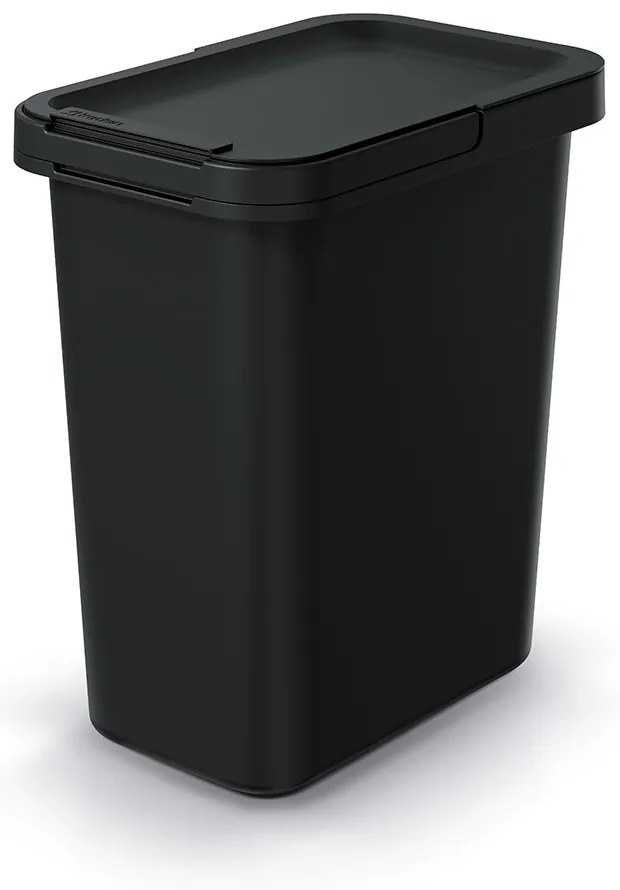 Coș de gunoi suspendat, 12 l, negru