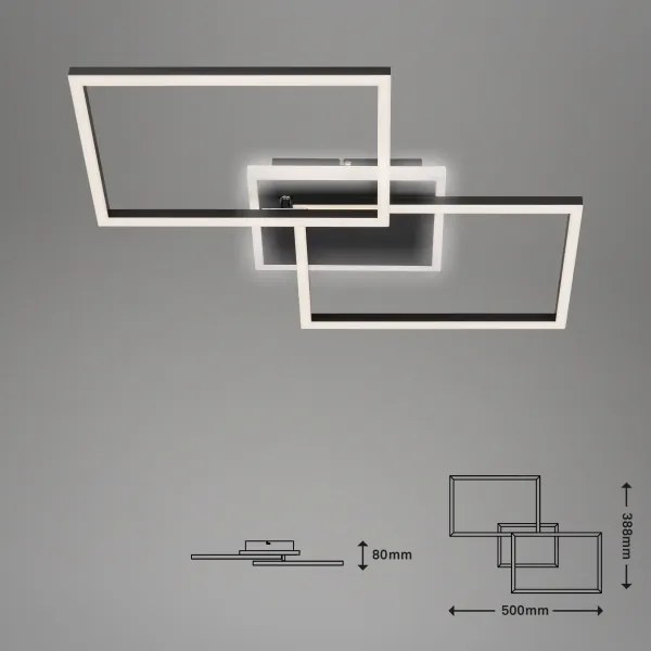 Plafonieră LED dimabilă FRAME LED/40W/230V Briloner 3049-015 + telecomandă
