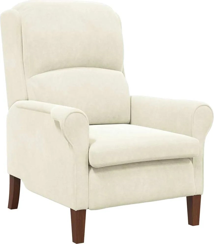 vidaXL fotoliu Crem 76 x 94 x 102 cm Catifea