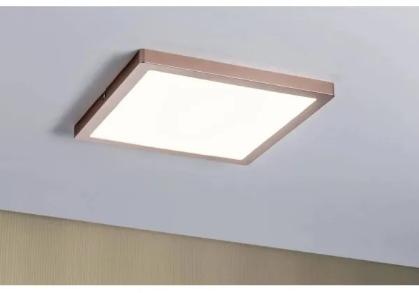 Panou dimabil Paulmann 70873 LED/24W ATRIA 230V 2700K 30x30 cm roz-auriu