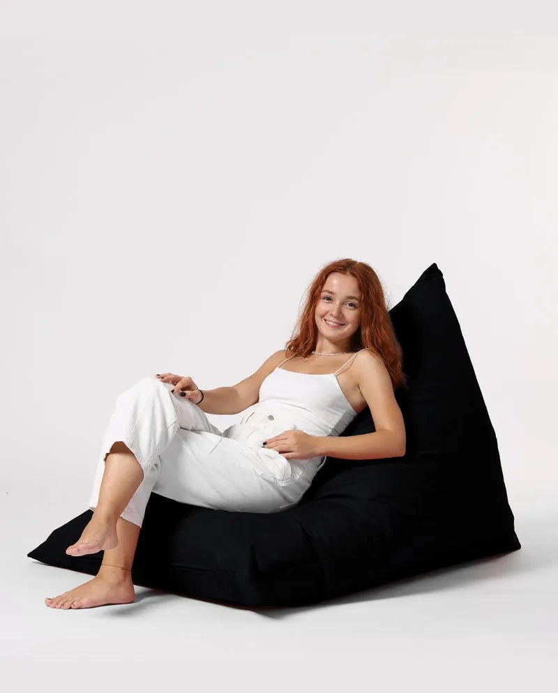 Fotoliu puf pentru grădină Pyramid Big Bed Pouf - Black