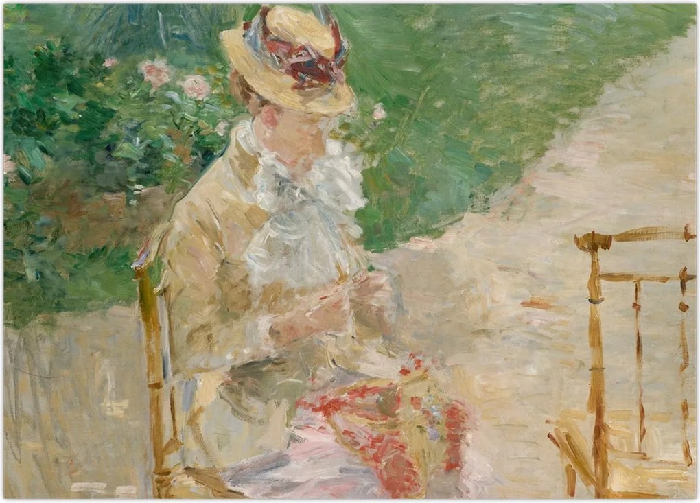 Tablou - Berthe Morisot, Young Woman Knitting, reproducere (70x50 cm)