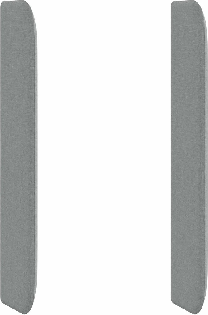 vidaXL Ureche pentru Tăblie Gri deschis 80 x 16 x 4 cm țesătură