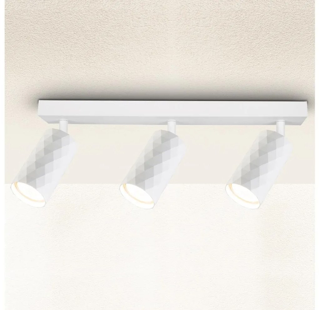 Brilagi - Spot aplicat SELE DIAMANT 3x GU10/30W/230V, alb