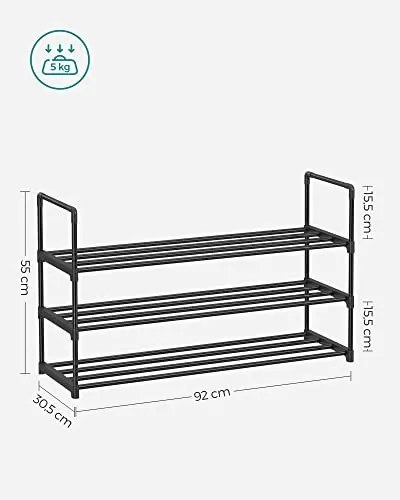 Pantofar, Songmics, Negru, 92x30x55 cm