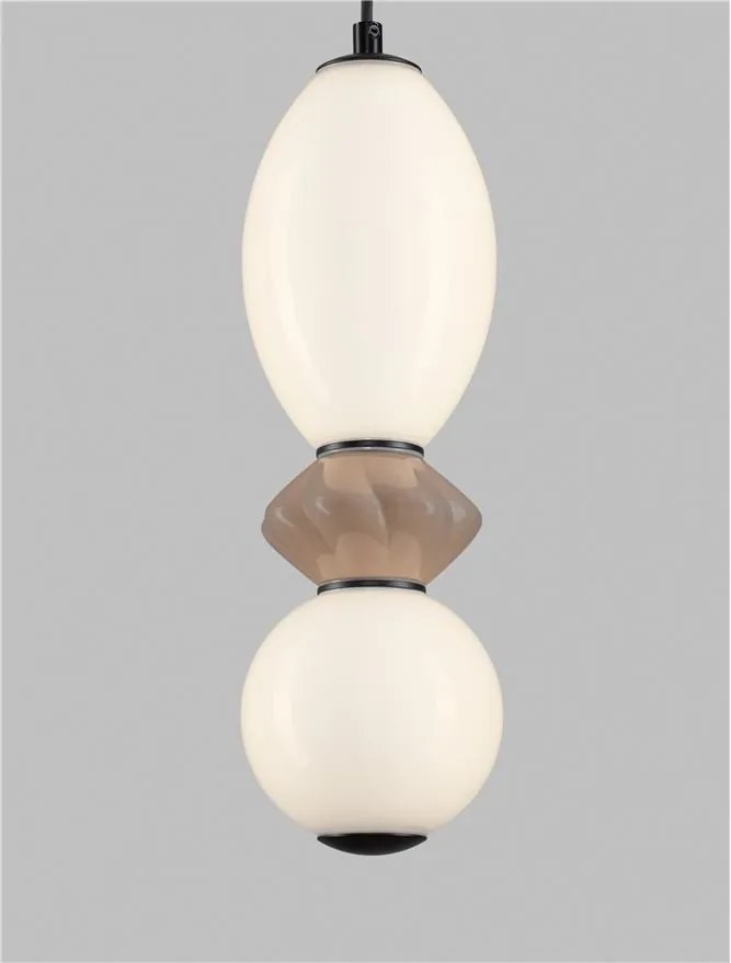 Pendul LED decorativ ceramic Mocha, Alb, PALLINA