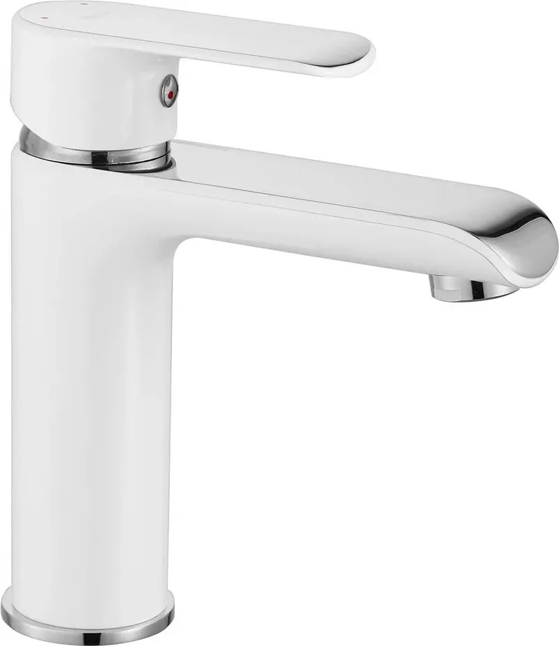Baterie lavoar Rea Bloom monocomanda alb - crom