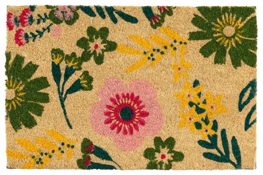 Covoraș de intrare din fibre de nucă de cocos 40x60 cm Flora – Casa Selección