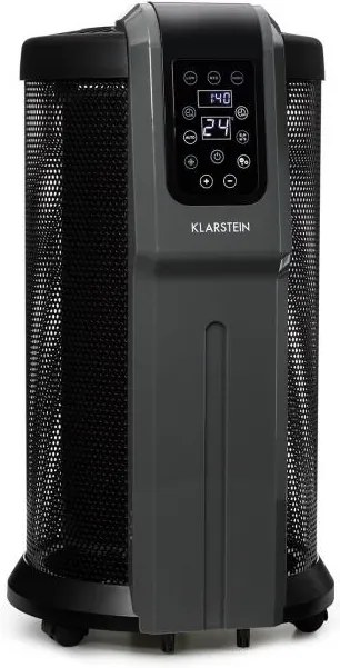 Klarstein DATSCHA DIGITAL, 360 ° încălzitor, termostat, încălzire radială, telecomandă, 2200 W, negru