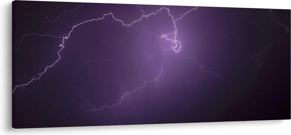 Tabloul cu fulger pe cer (120x50 cm)