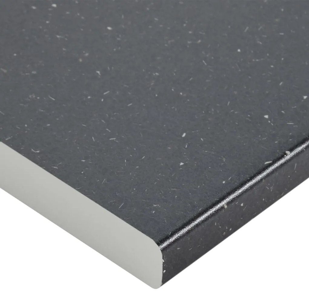 Blat de bucatarie, negru cu textura granit, 40x60x2,8 cm, PAL Negru, 40 x 60 x 2.8 cm, 1