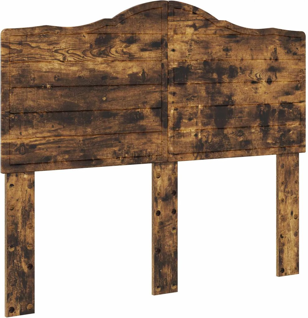 vidaXL Tăblie cap Stejar fumuriu 135 cm Lemn compozit