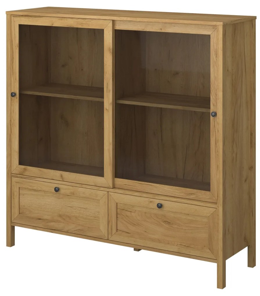 Vitrină Keira 2W2S (Stejar craft auriu). 1052995