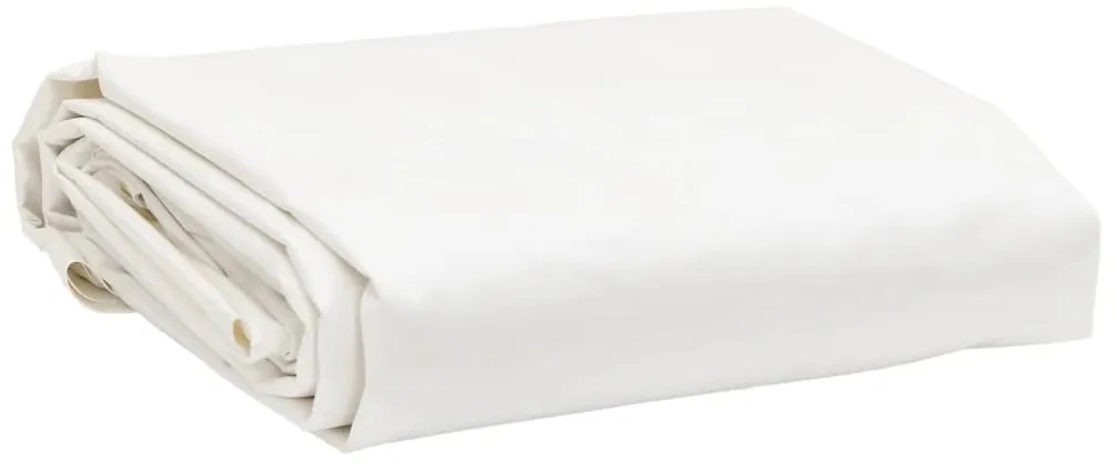 vidaXL Prelată, alb, 1,5x2 m, 650 g/m²