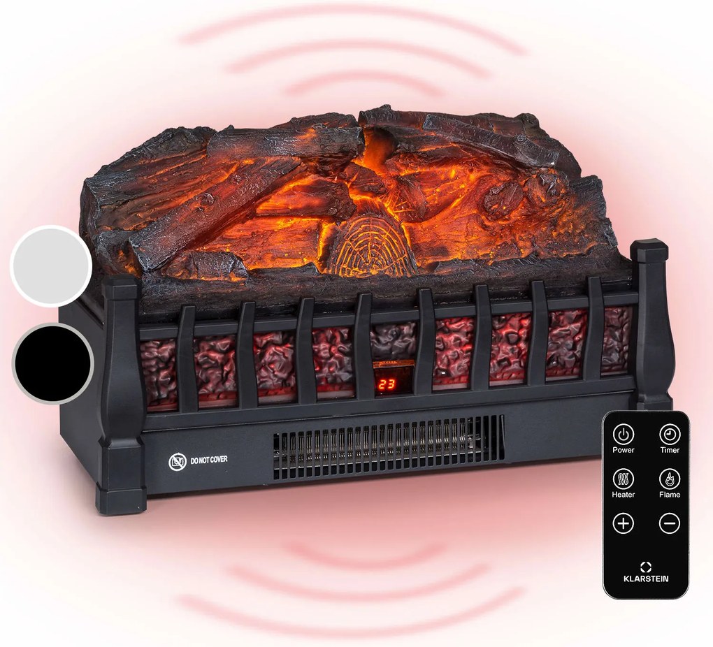 Klarstein Kamini FXL 2G Șemineu electric Inserție șemineu 1800 W iluzie de flacără 3D LED