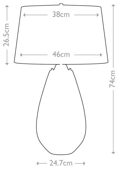 Elstead LENA-TL-L-BLUE - Lampă LED de birou LENA 1xE27/60W+1xGU10/7W albastru