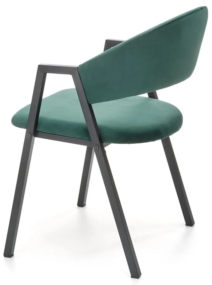Scaun tapitat k473 – Verde