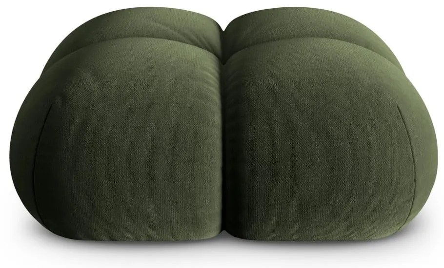 Taburet verde cu tapițerie din catifea Loretto – Cosmopolitan Design