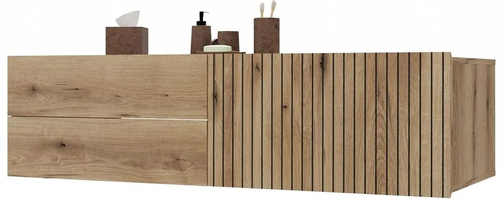 Dulap sub lavoar Terca 2 (stejar evoke). 1133039