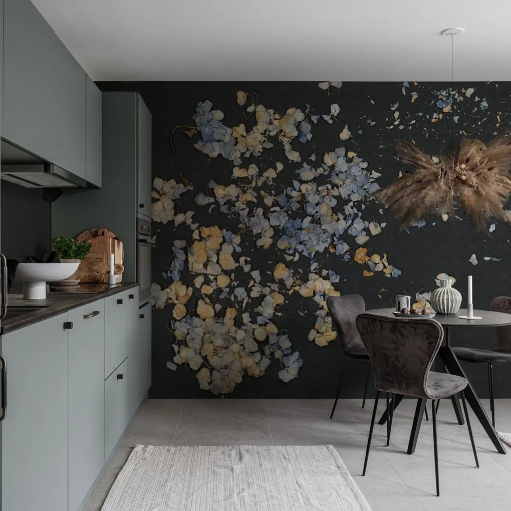 Fototapet, Fragile Beauty, Dark Blue, Rebel Walls